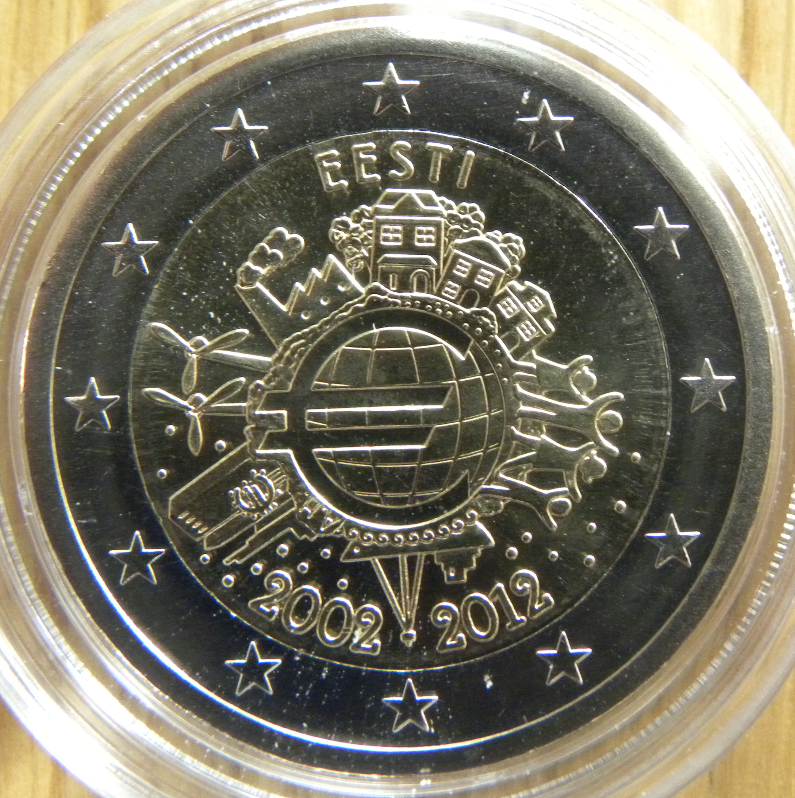 2 € Estland 2012 10 Jahre € Bargeld